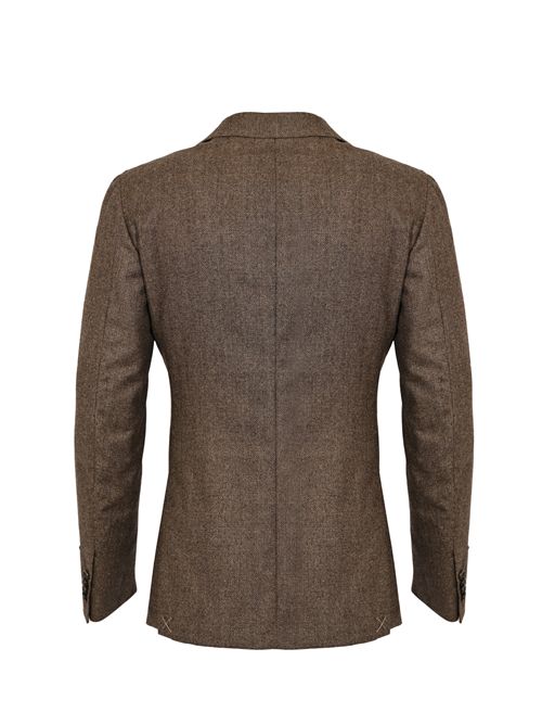 Giacca monopetto in lana Marrone Cc Corneliani | 26XZ23 2666384030